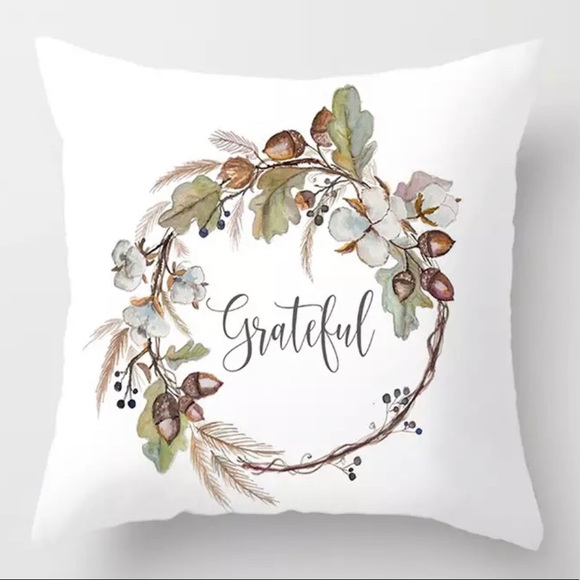 Other - Pillow Cover Grateful Print